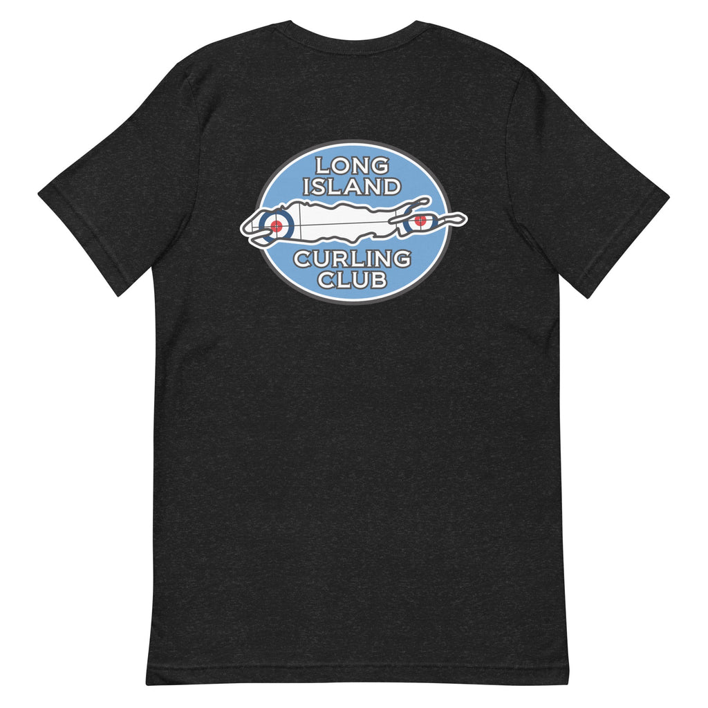 Long Island Curling - Block Letters Unisex t-shirt - Broomfitters
