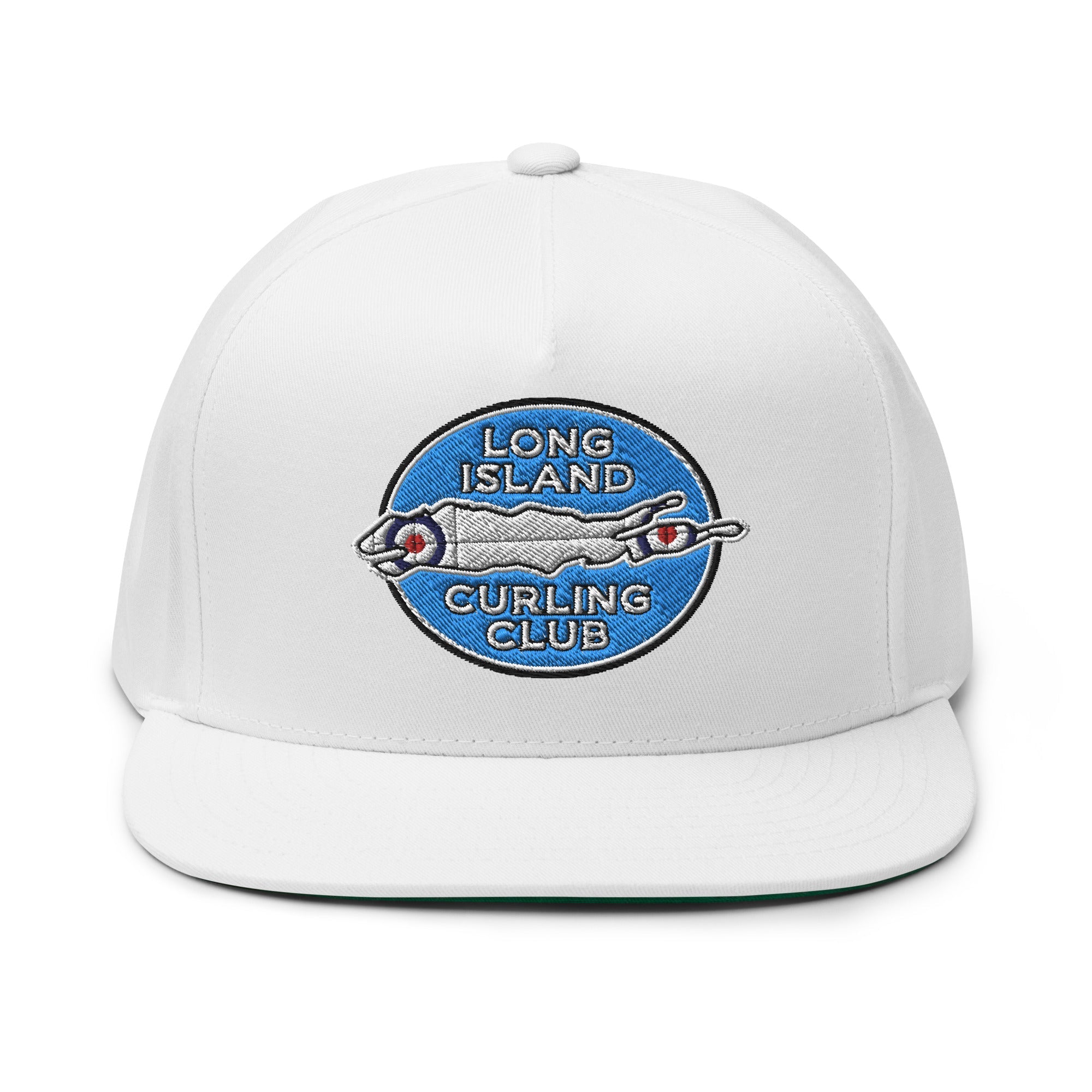 Long Island Curling Club Flat Bill Cap - Broomfitters