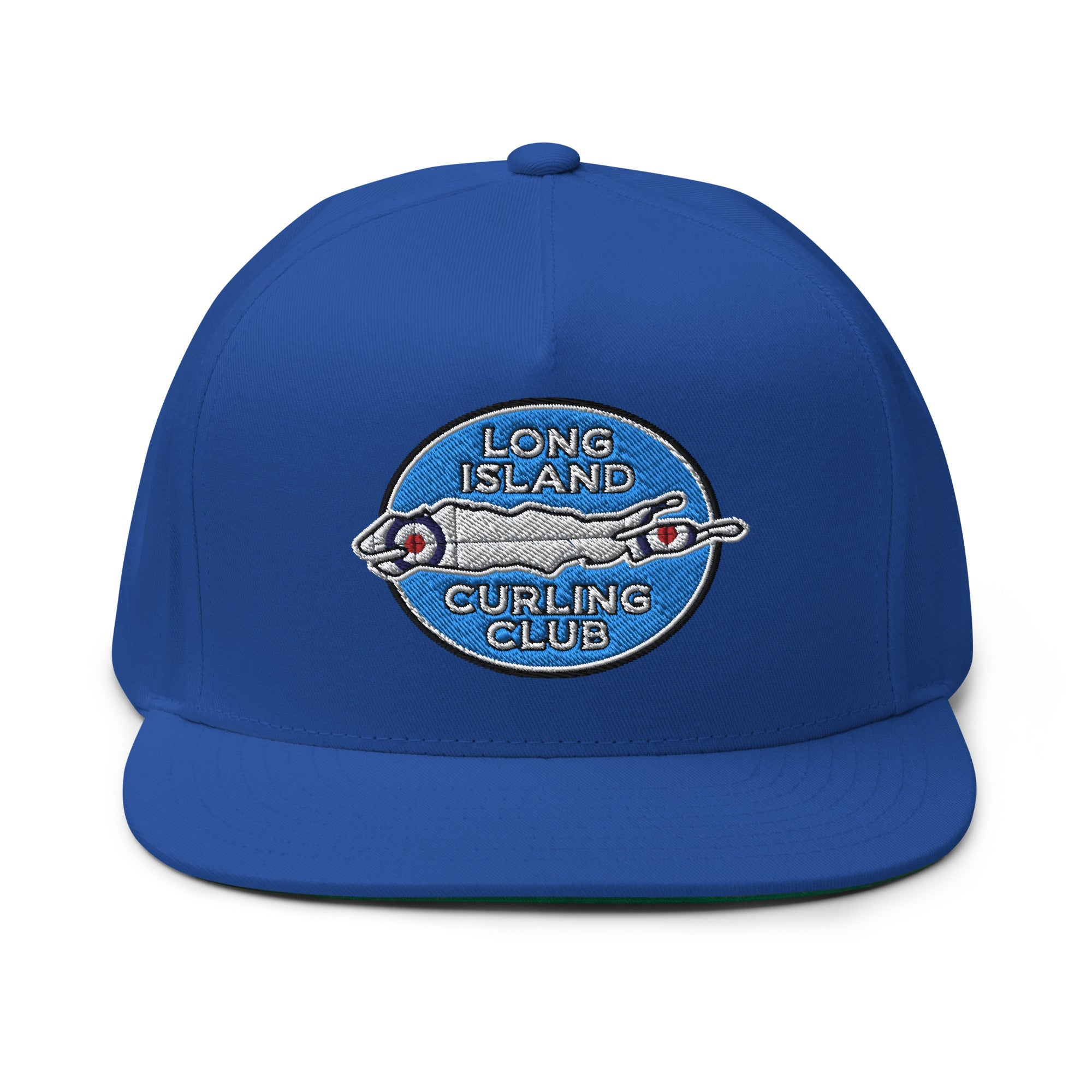 Long Island Curling Club Flat Bill Cap - Broomfitters