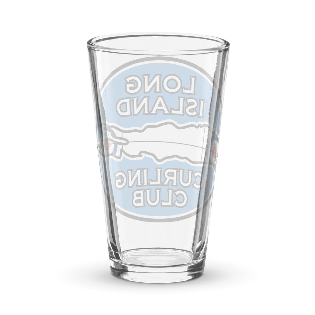 Long Island Curling Club Shaker pint glass - Broomfitters