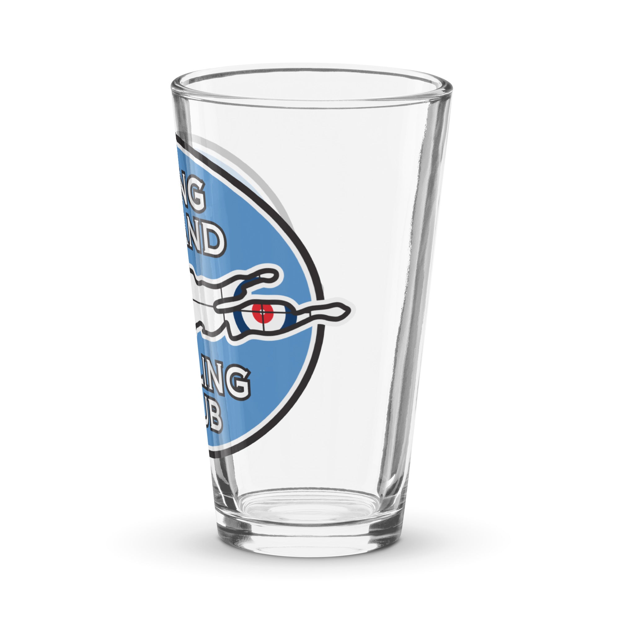 Long Island Curling Club Shaker pint glass - Broomfitters