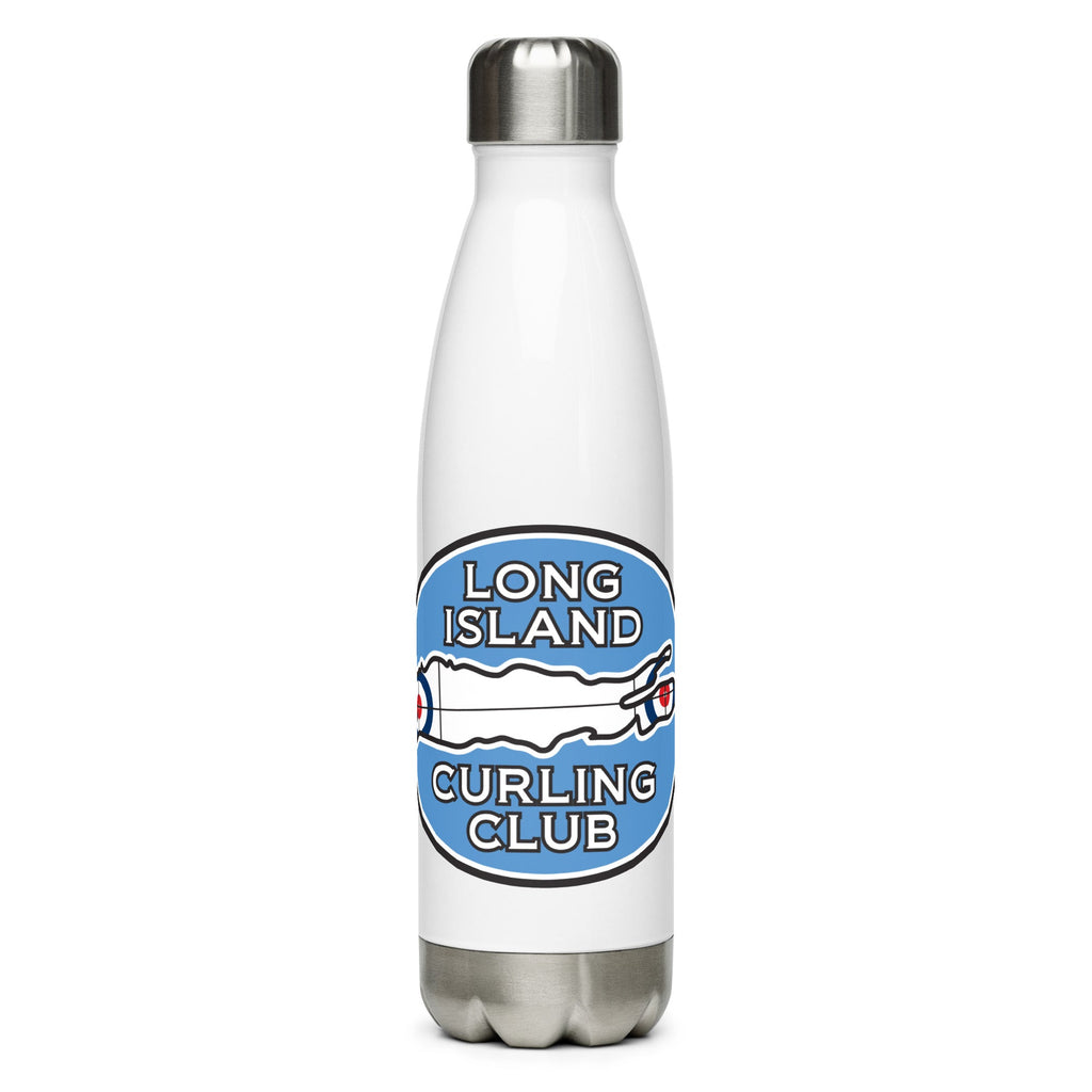Long Island Curling Club Stainless steel water bottle - Broomfitters