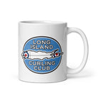 Long Island Curling Club White glossy mug - Broomfitters