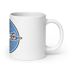 Long Island Curling Club White glossy mug - Broomfitters