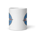 Long Island Curling Club White glossy mug - Broomfitters