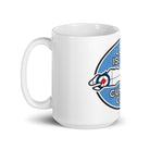 Long Island Curling Club White glossy mug - Broomfitters