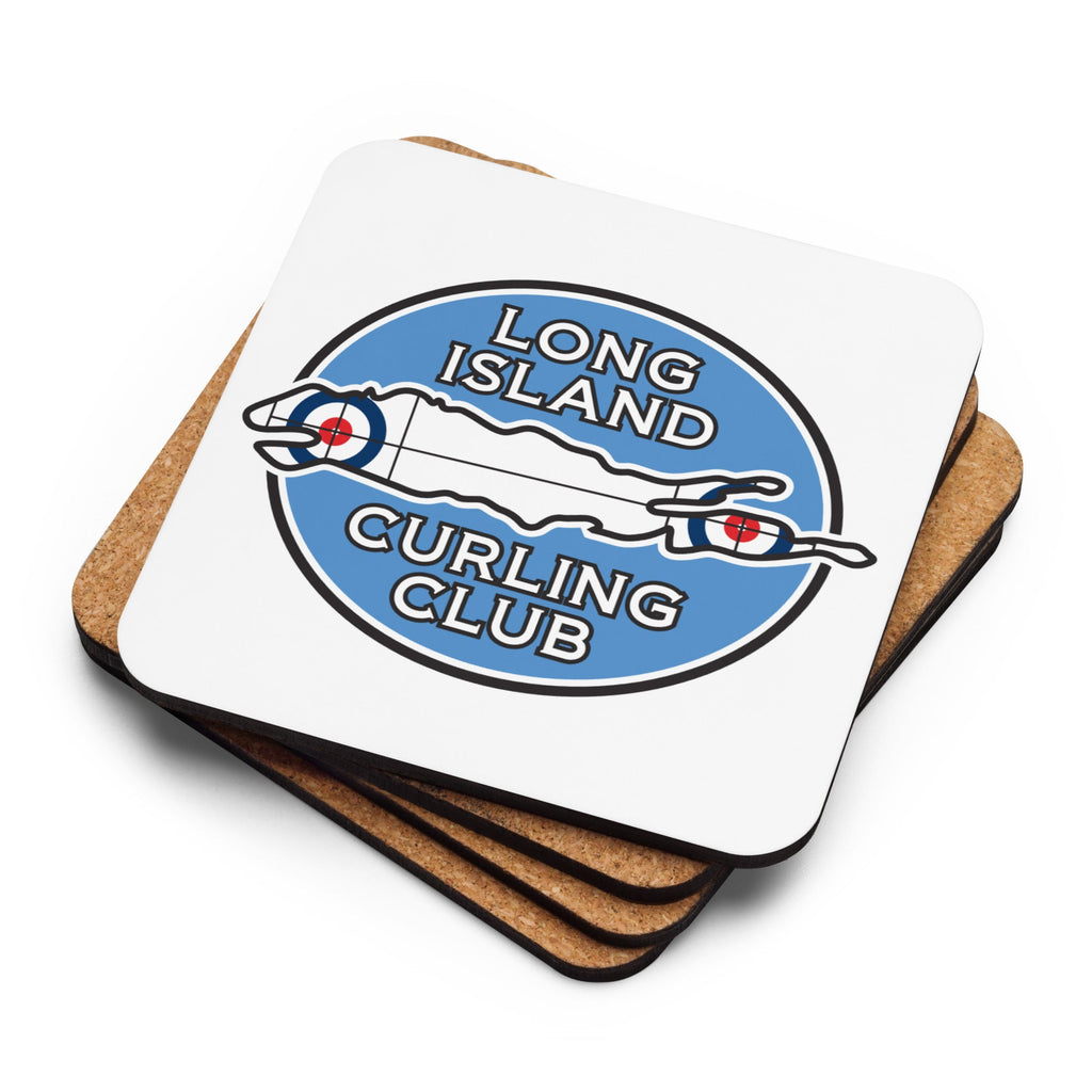 Long Island Curling Cork-back coaster - Broomfitters