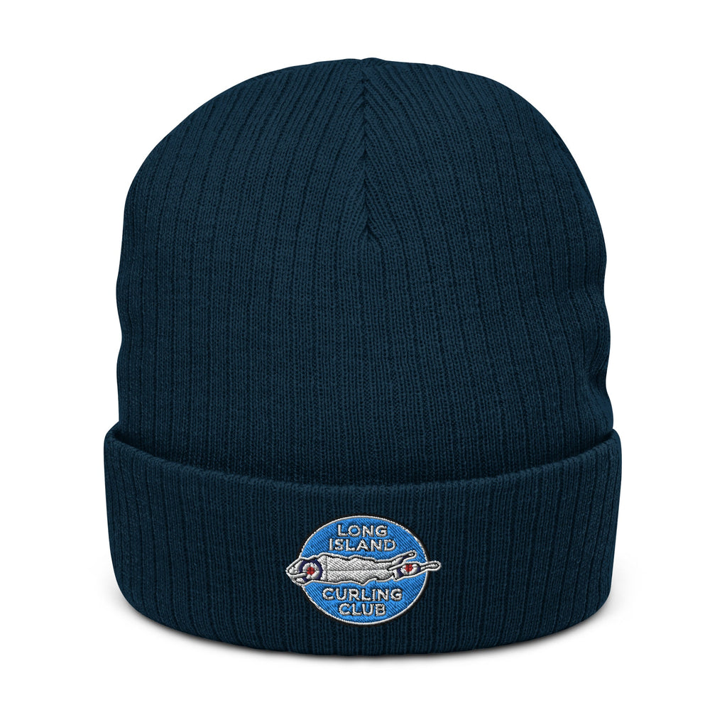 Long Island Curling Ribbed knit beanie - Broomfitters