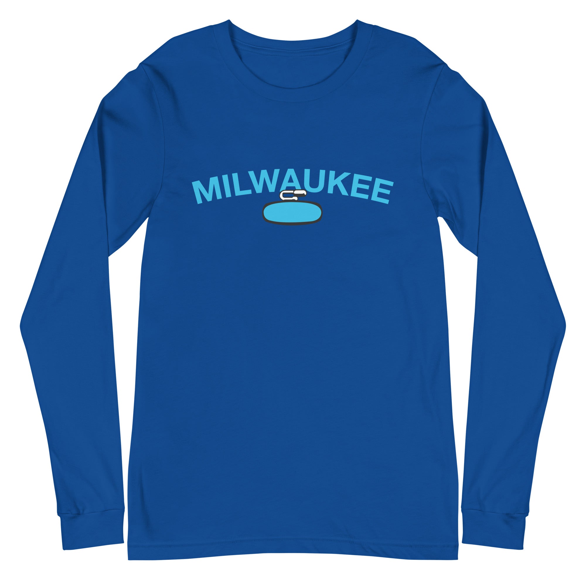 Milwaukee Curling Club Block Letters Unisex Long Sleeve Tee - Broomfitters