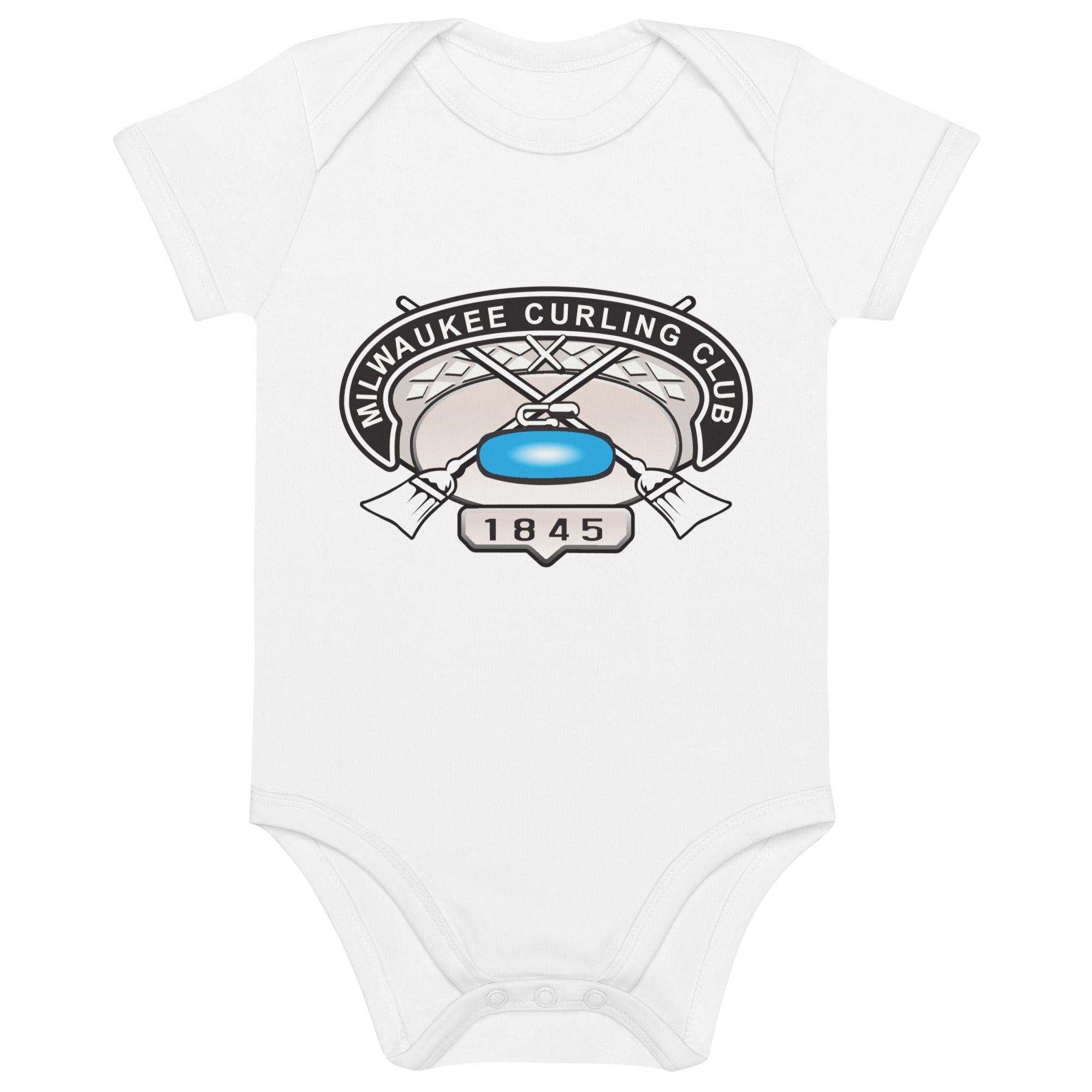 Milwaukee Curling Club Organic cotton baby bodysuit - Broomfitters