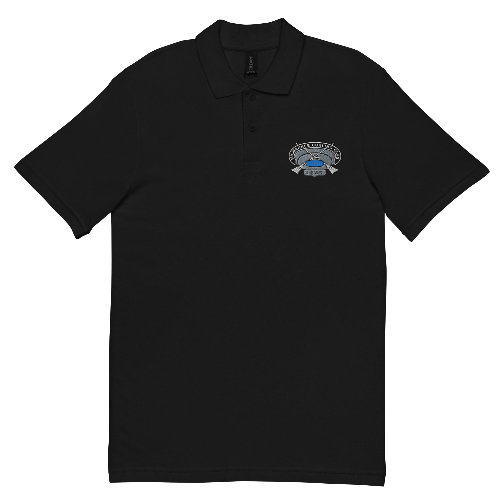 Milwaukee Curling Club Unisex pique polo shirt - Broomfitters