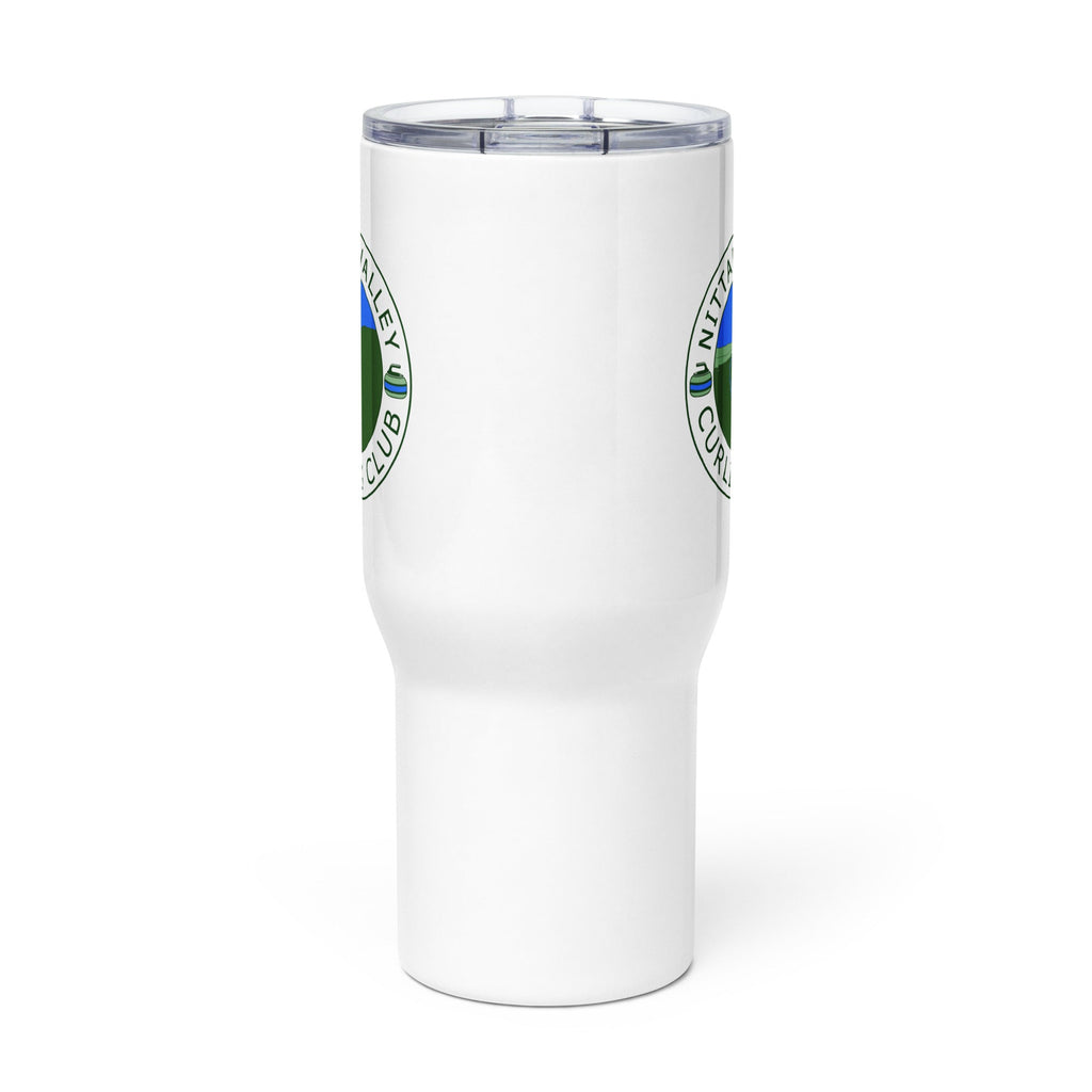 Nittany Valley Curling Travel mug with a handle - Broomfitters