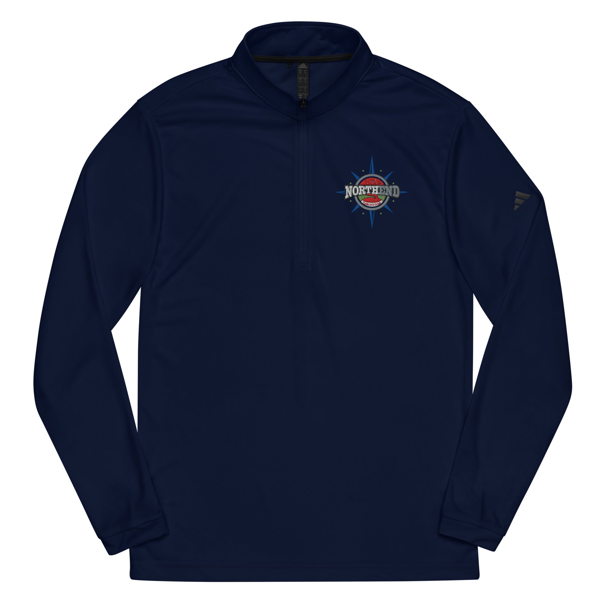 North End Curling Club Adidas® Quarter zip pullover - Broomfitters