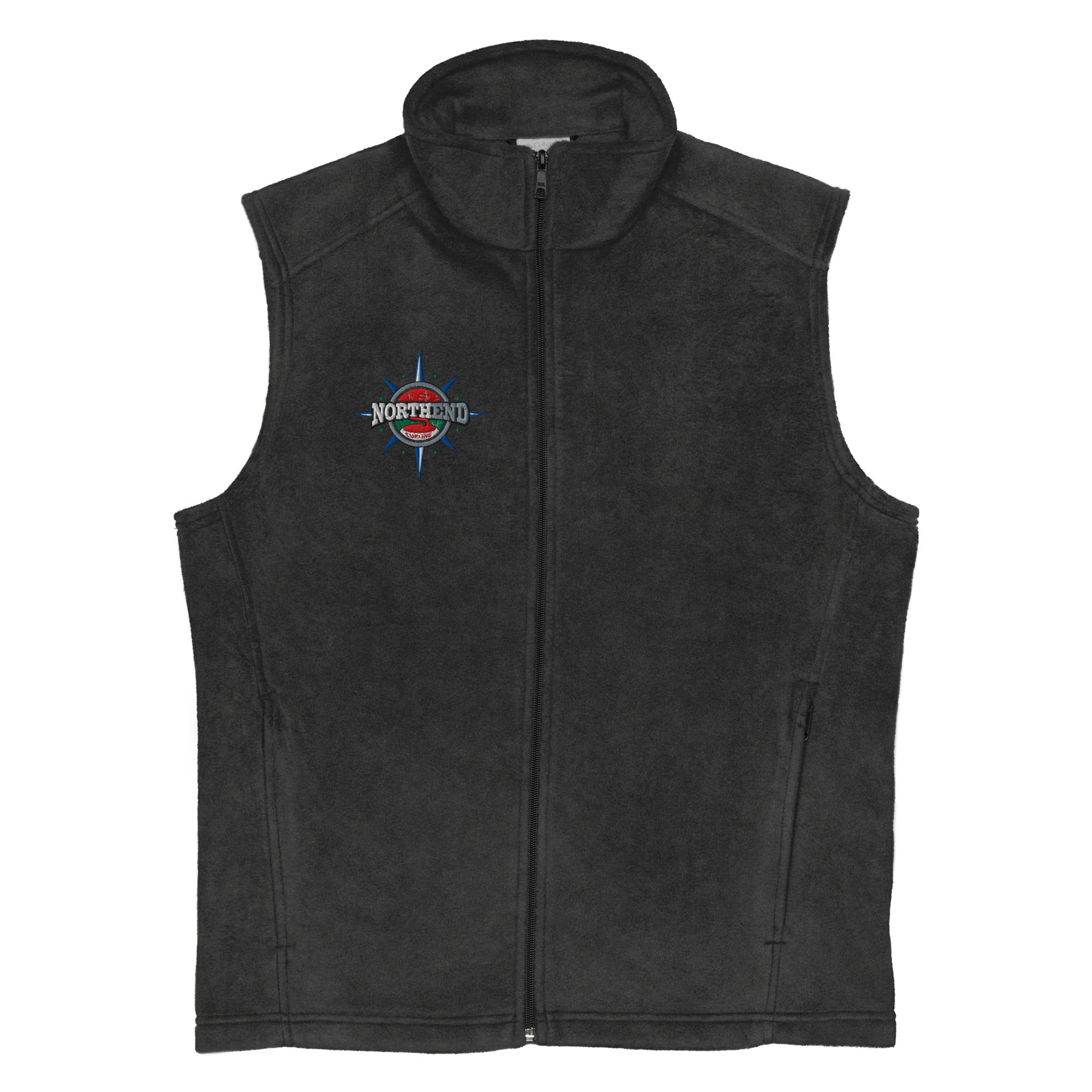 North End Curling Club Men’s Columbia® fleece vest - Broomfitters