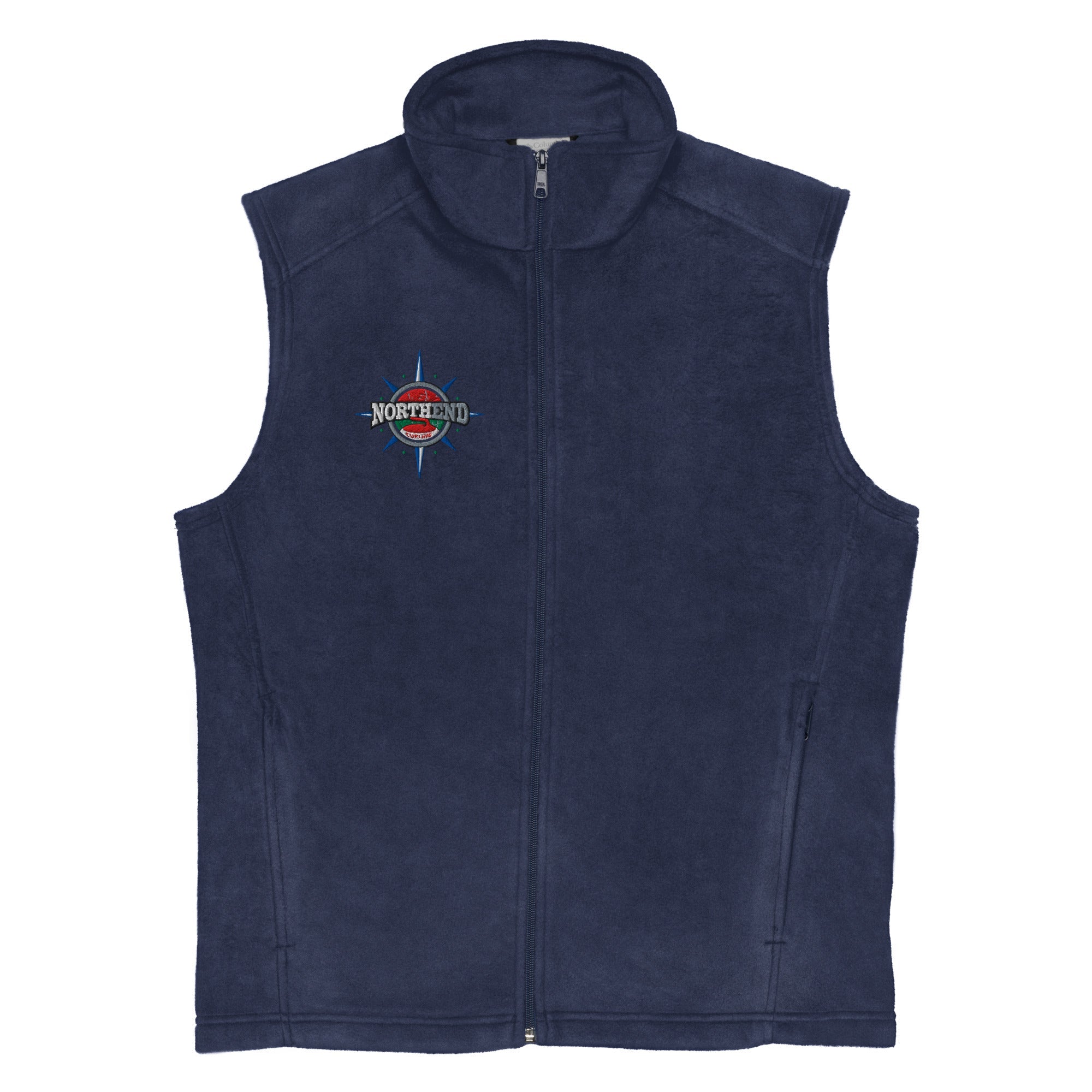 North End Curling Club Men’s Columbia® fleece vest - Broomfitters