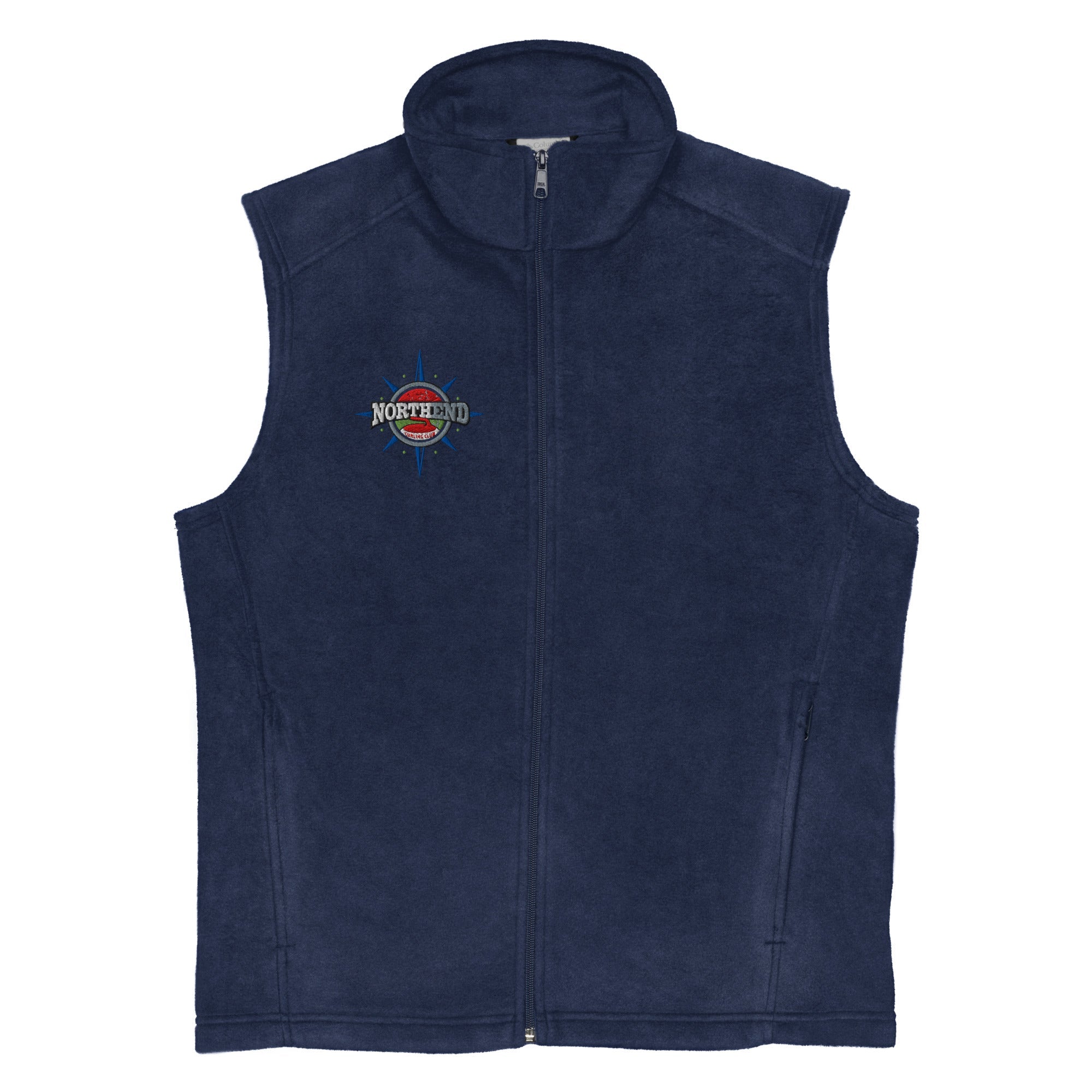 North End Curling Club Men’s Columbia® fleece vest - Broomfitters