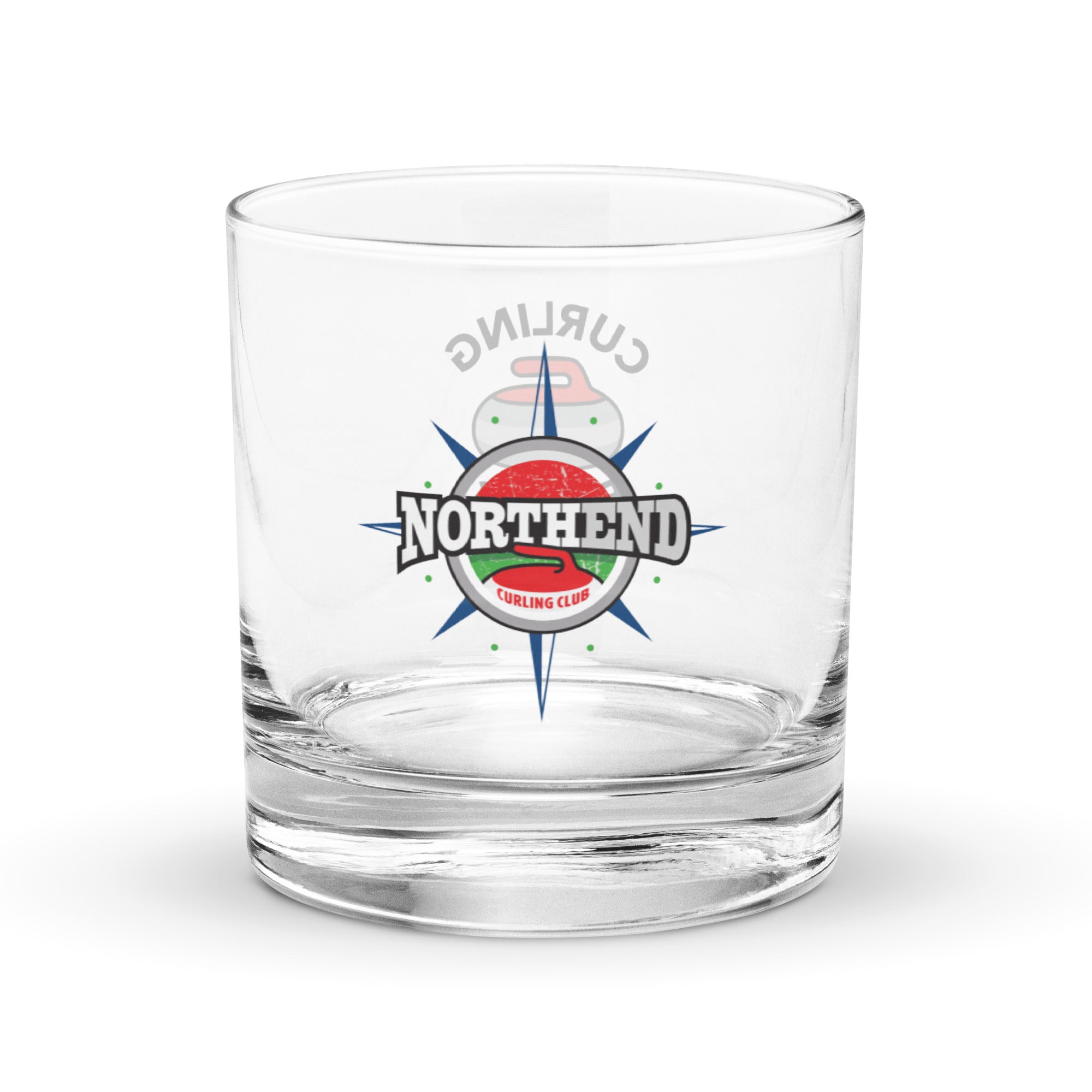 North end Curling Club Rocks glass - Broomfitters