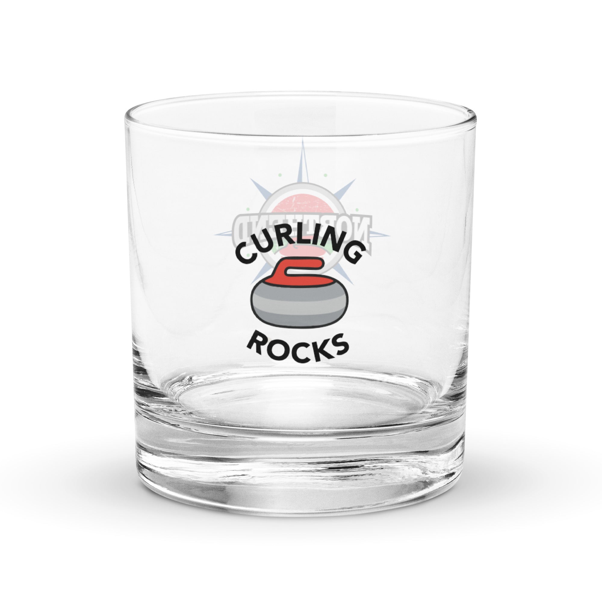North end Curling Club Rocks glass - Broomfitters