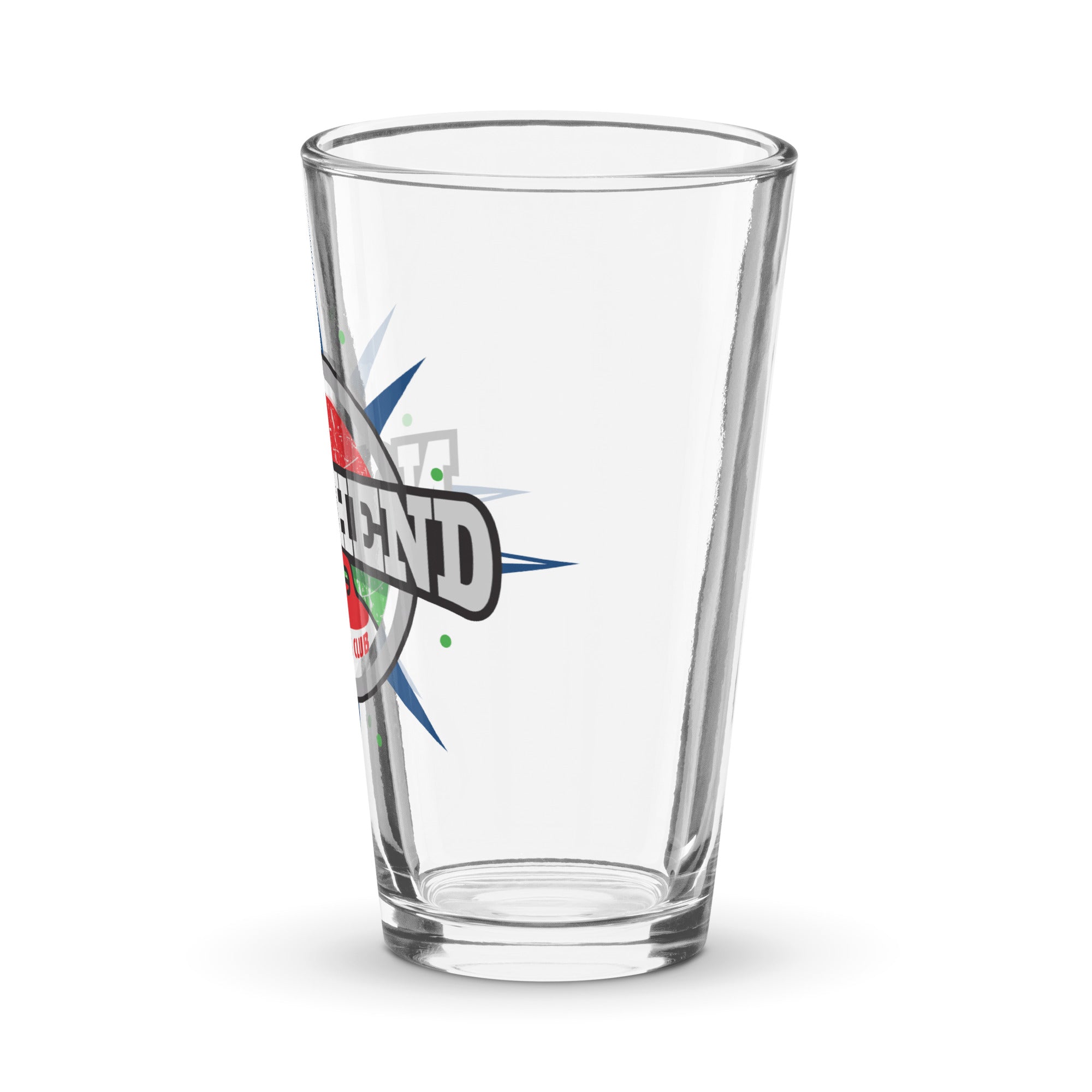 North End Curling Club Shaker pint glass - Broomfitters
