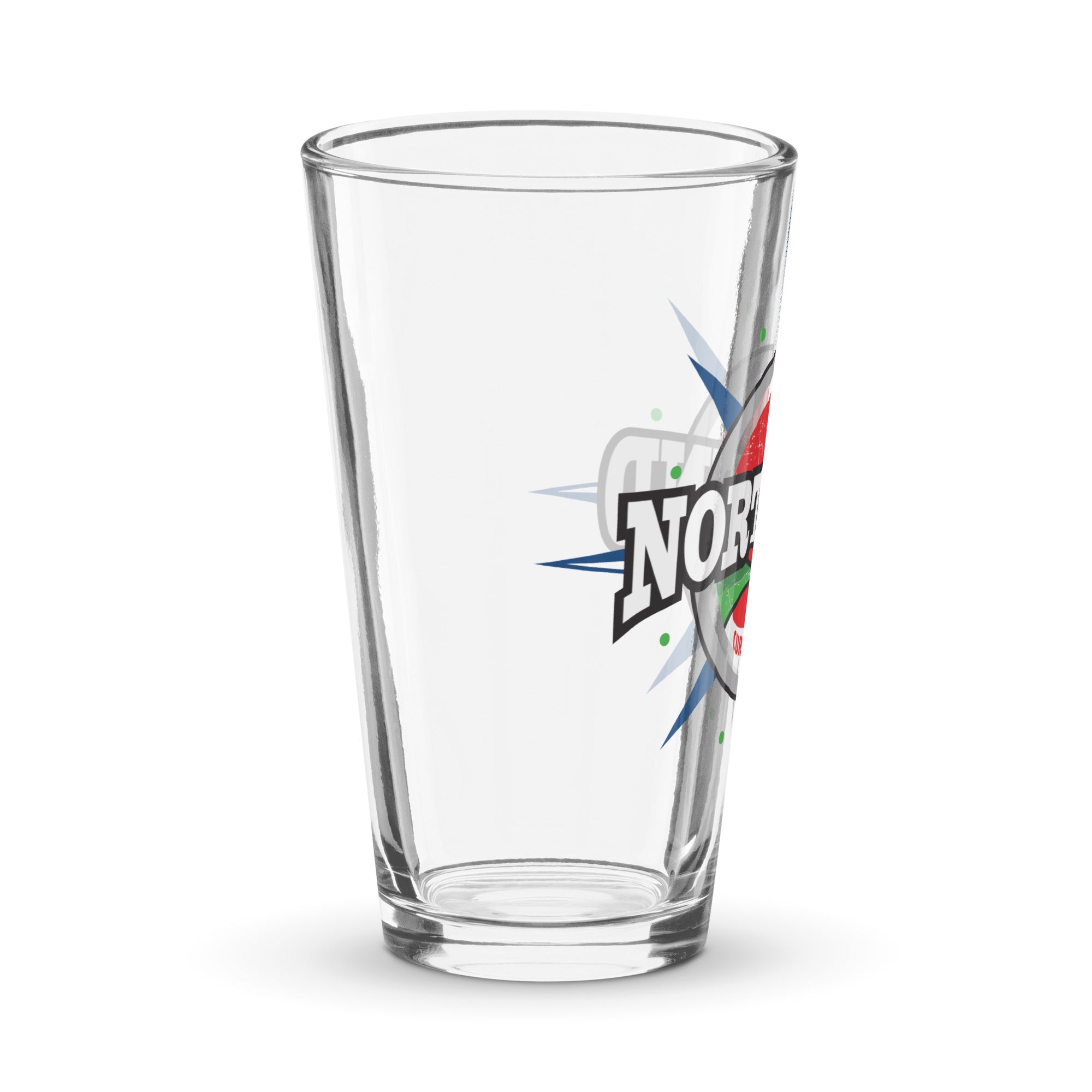 North End Curling Club Shaker pint glass - Broomfitters