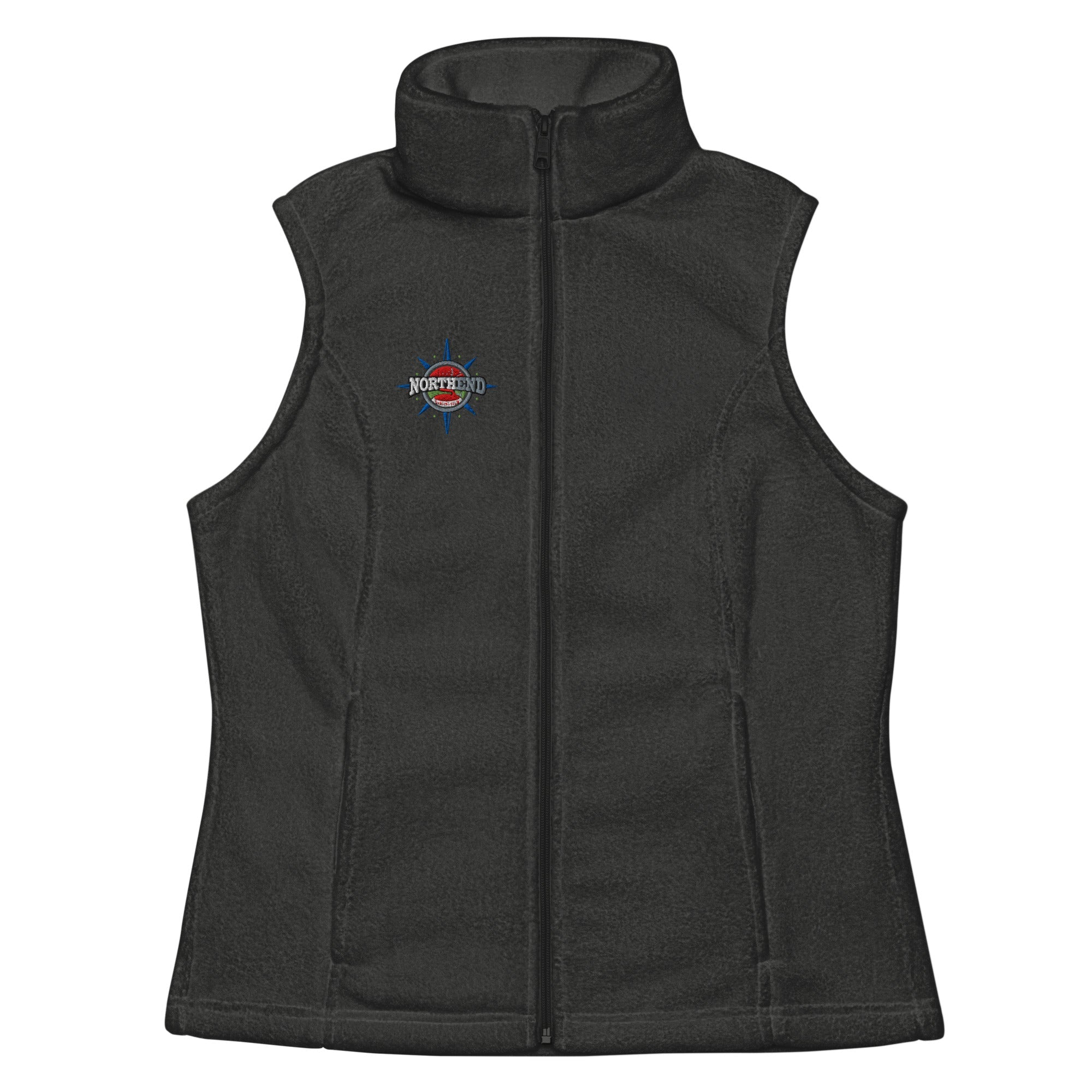 North End Curling Club Women’s Columbia® fleece vest - Broomfitters