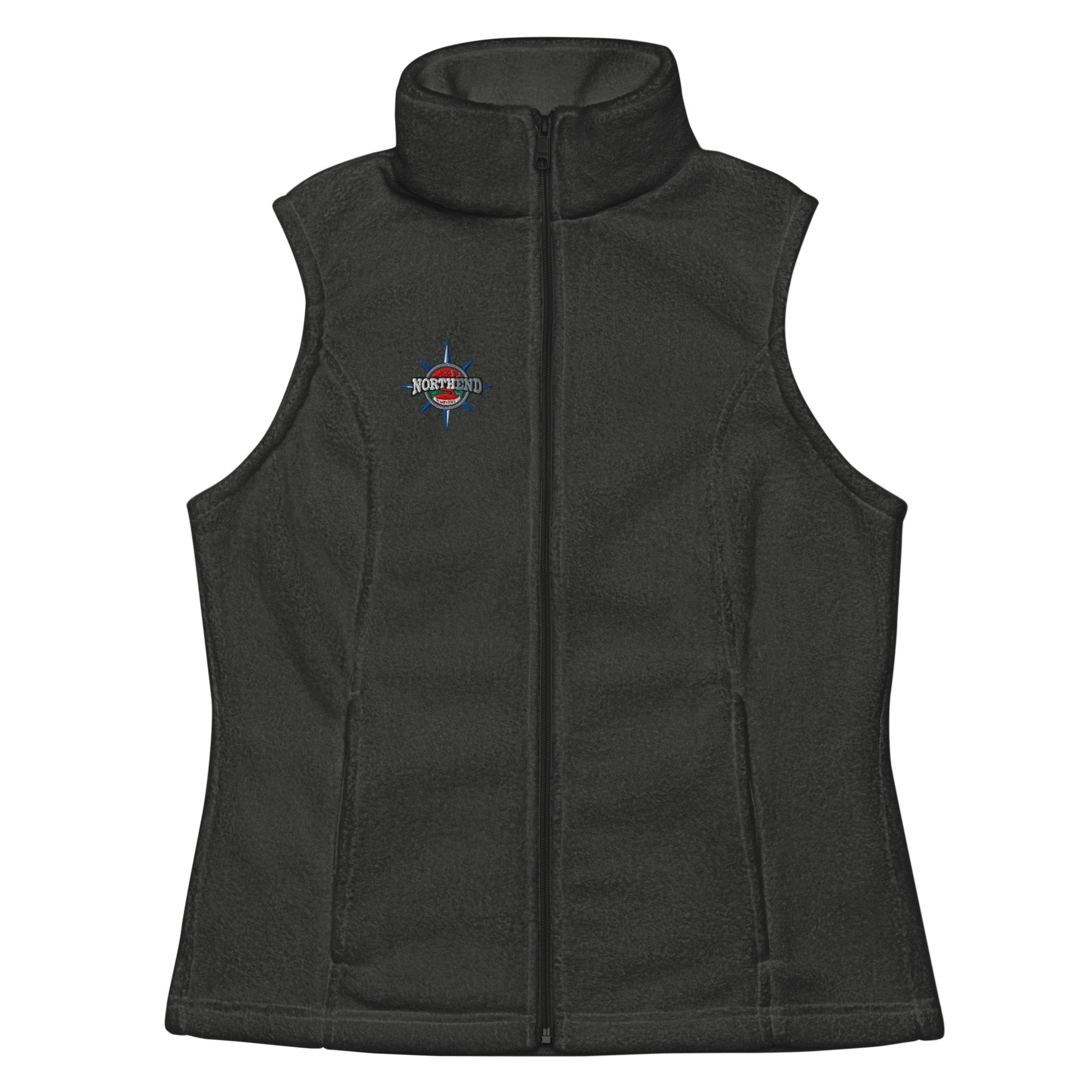 North End Curling Club Women’s Columbia® fleece vest - Broomfitters