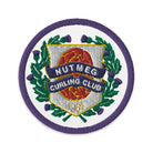 Nutmeg Curling Club Embroidered patches - Broomfitters