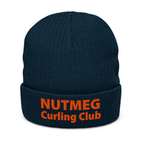 Nutmeg Curling Club Ribbed knit beanie - Broomfitters
