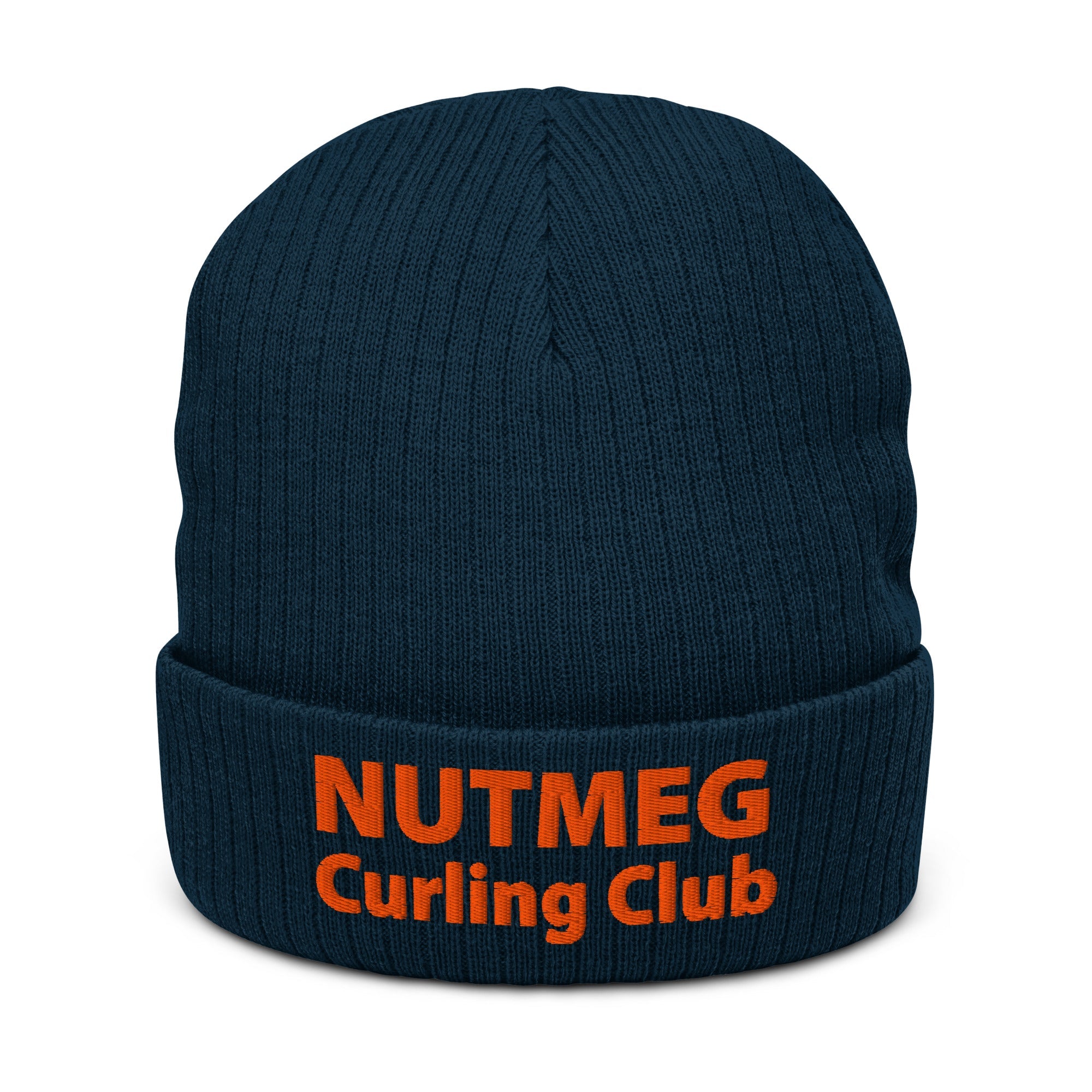 Nutmeg Curling Club Ribbed knit beanie - Broomfitters