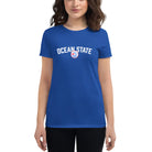 Ocean State Curling Block Letters Women's short sleeve t-shirt - Broomfitters