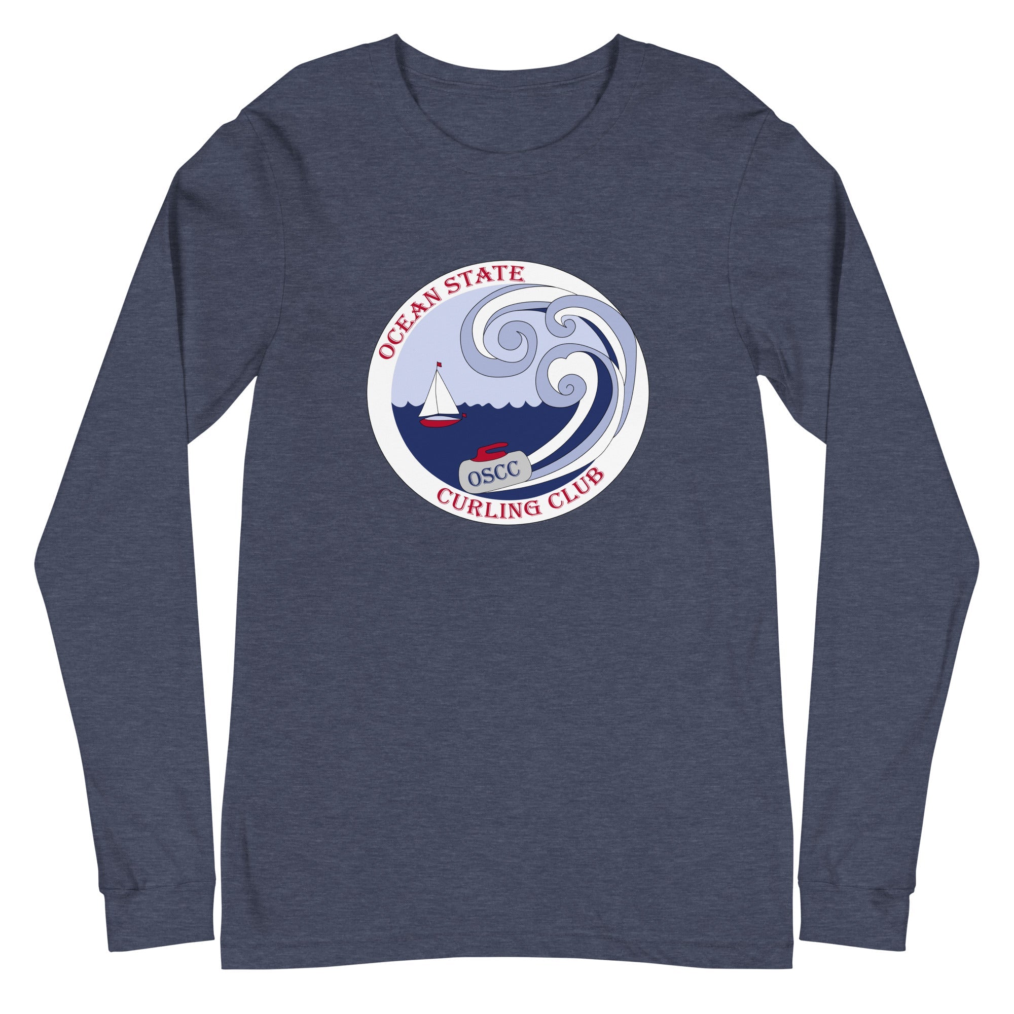 Ocean State Curling Classic Logo Unisex Long Sleeve Tee - Broomfitters