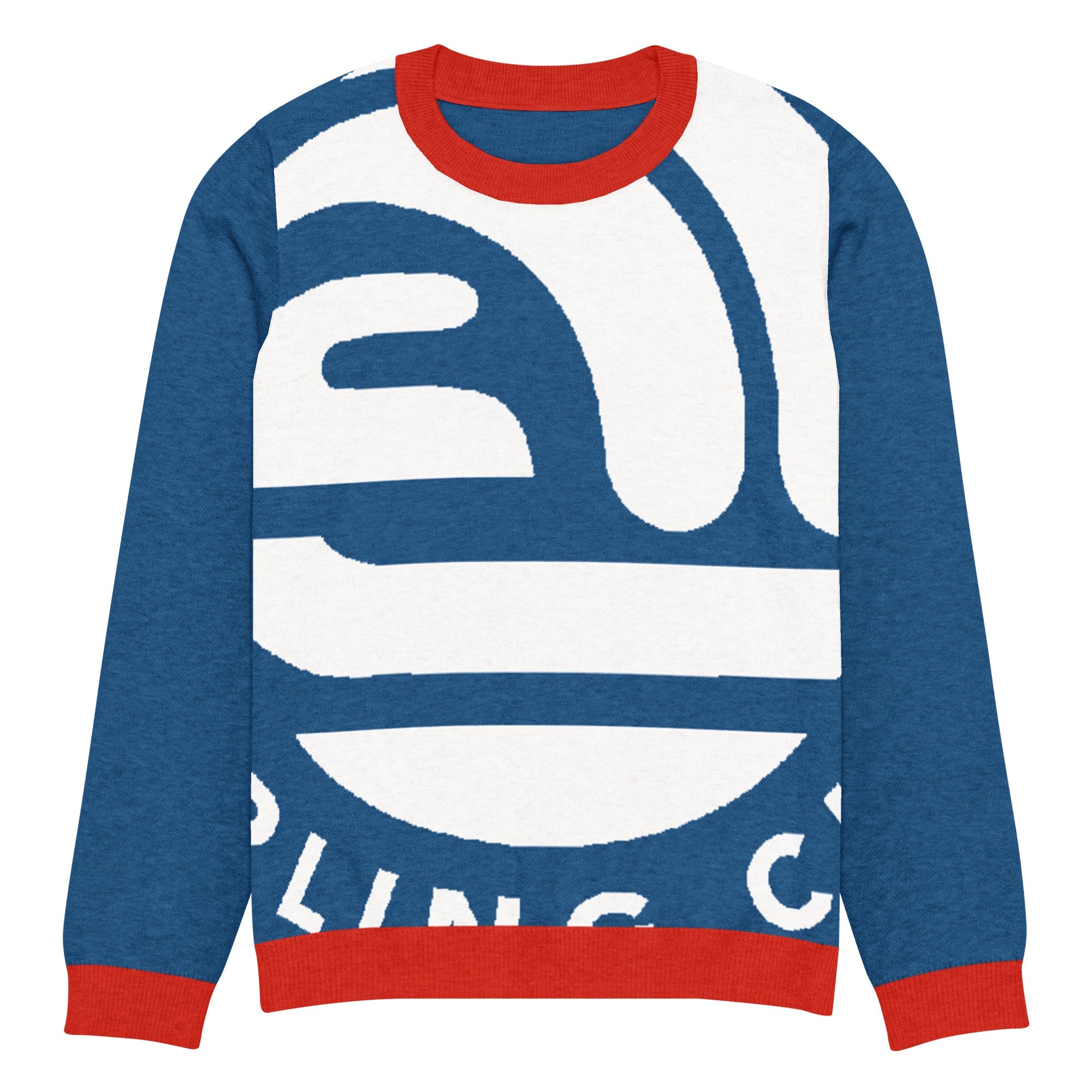 Ocean State Curling Club Knitted crew neck sweater - Broomfitters