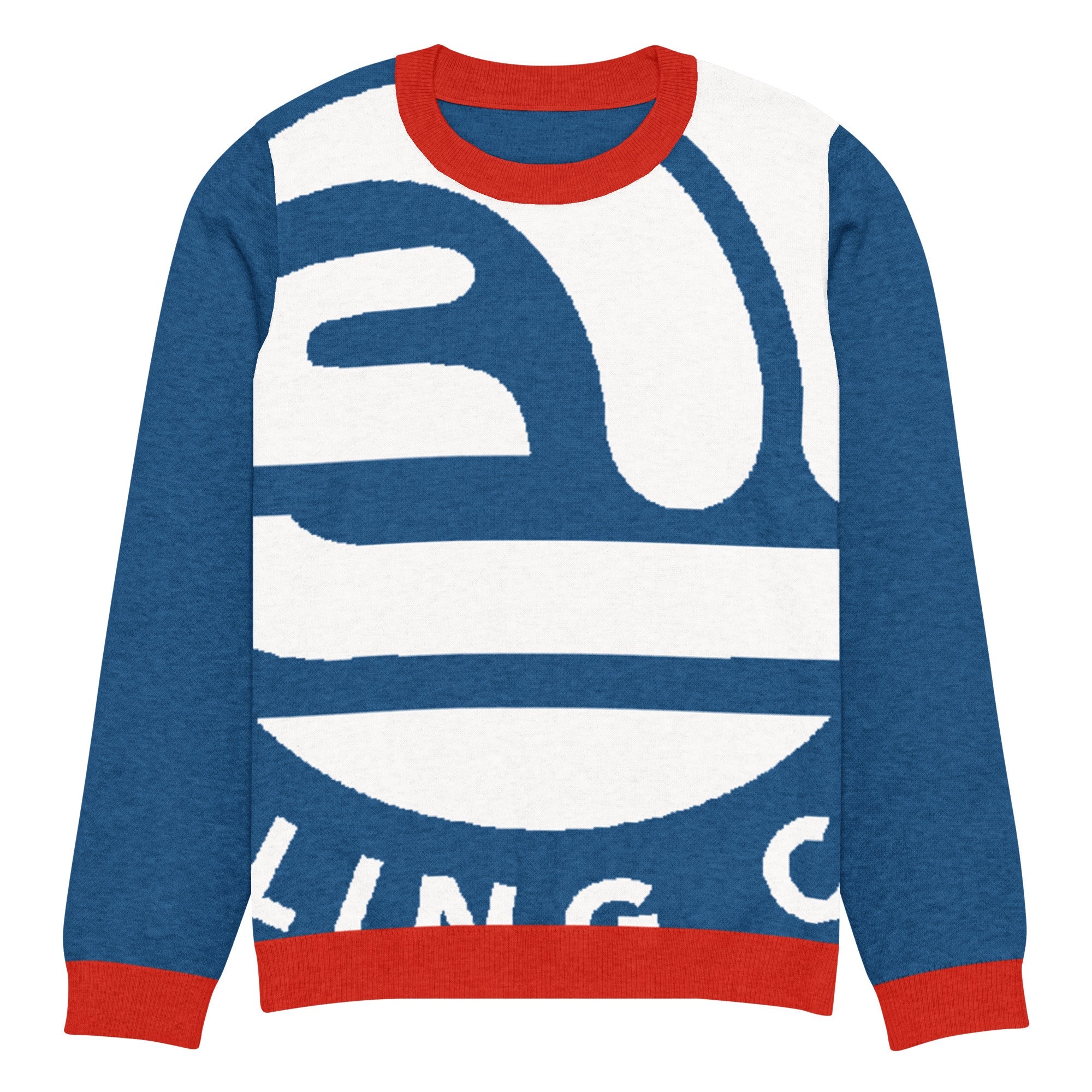 Ocean State Curling Club Knitted crew neck sweater - Broomfitters