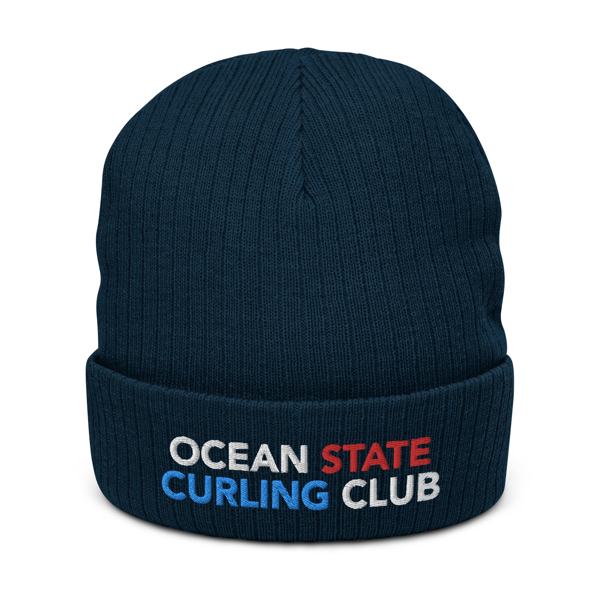 Ocean State Curling Ribbed knit beanie - Broomfitters