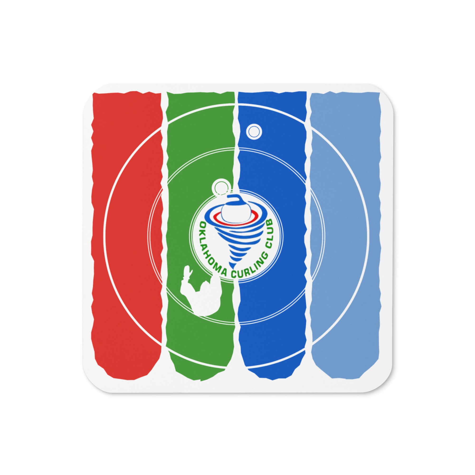 Oklahoma City Curling Cork - back coaster - Broomfitters