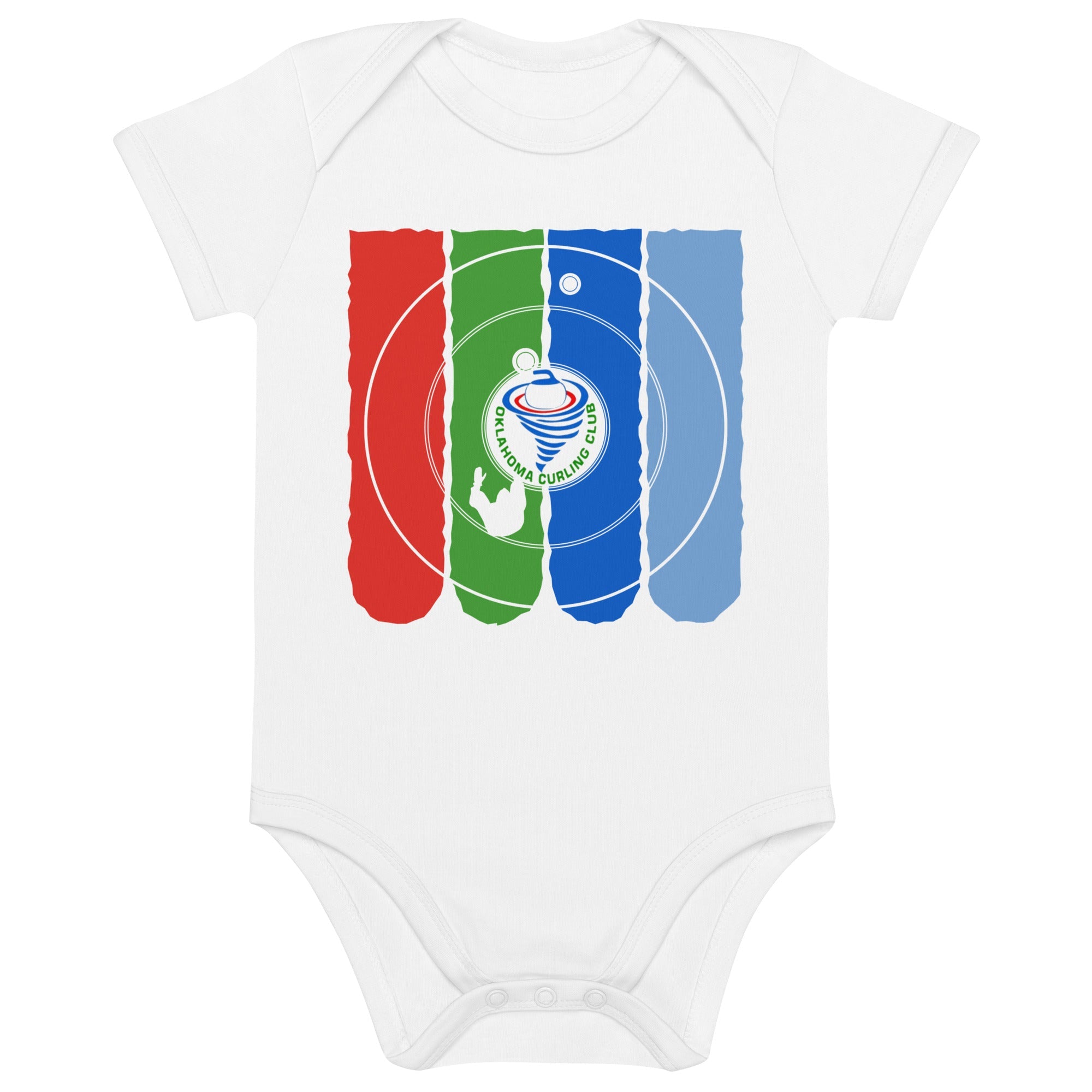 Oklahoma City Curling Organic cotton baby bodysuit - Broomfitters