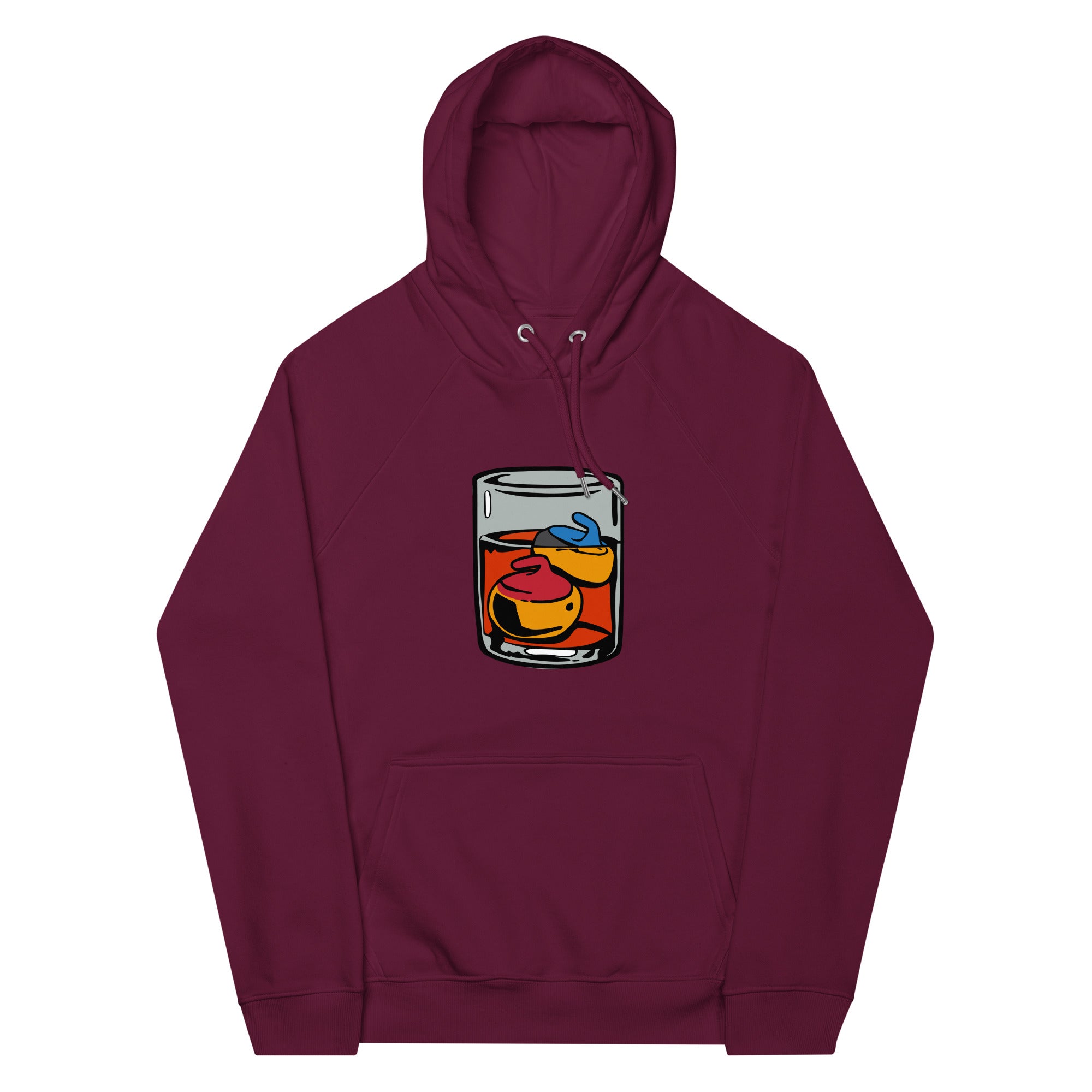 On the Rocks Unisex eco raglan hoodie - Broomfitters