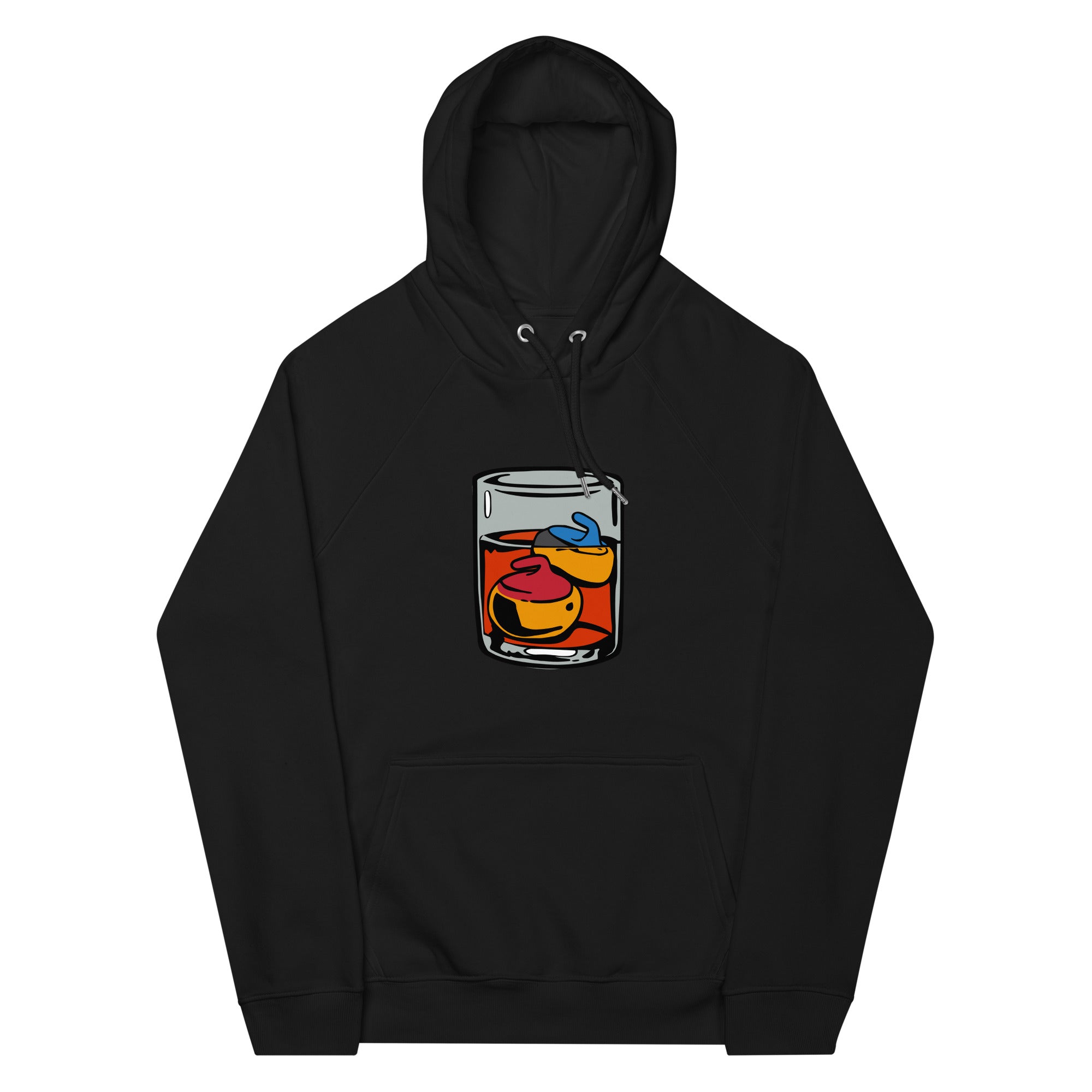 On the Rocks Unisex eco raglan hoodie - Broomfitters