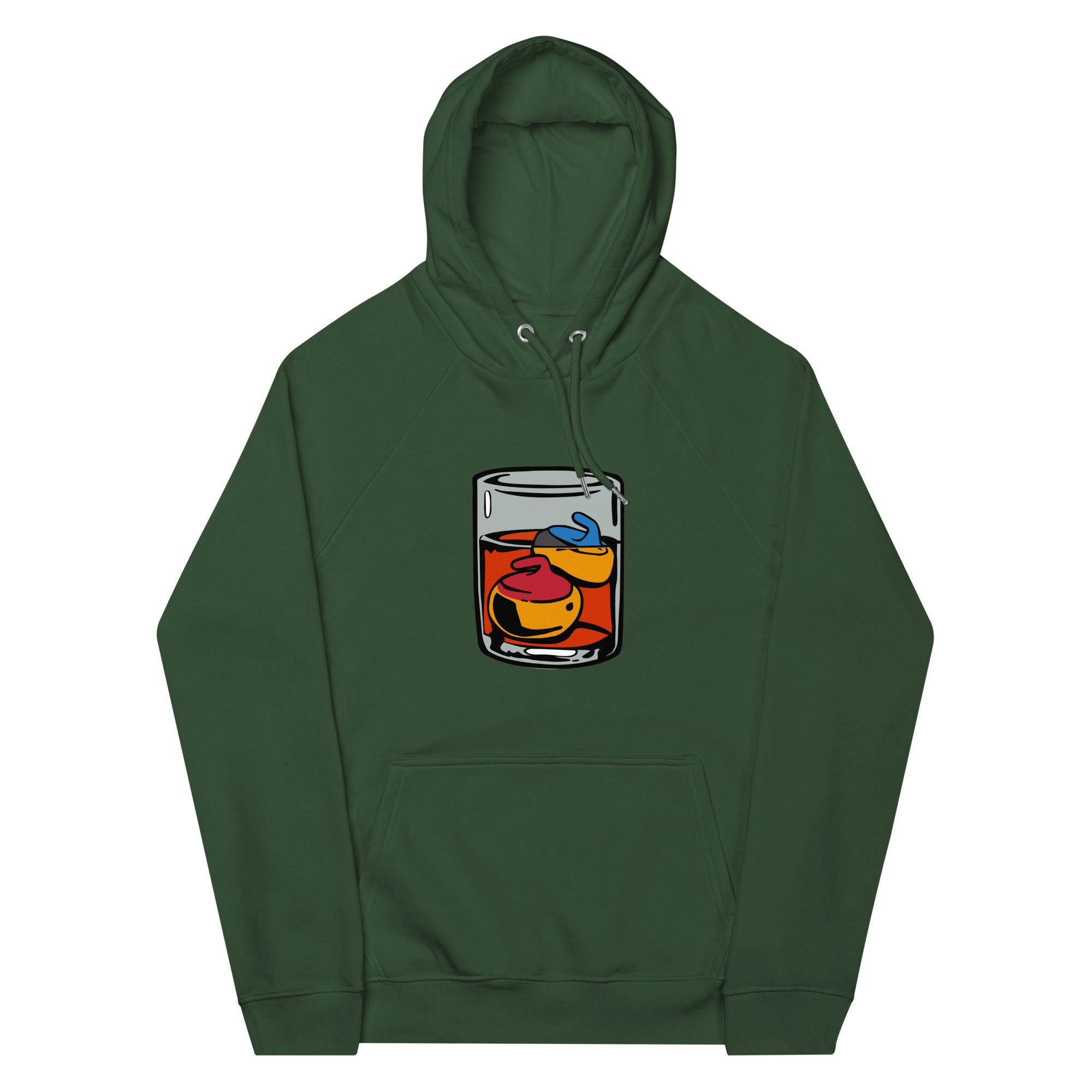 On the Rocks Unisex eco raglan hoodie - Broomfitters