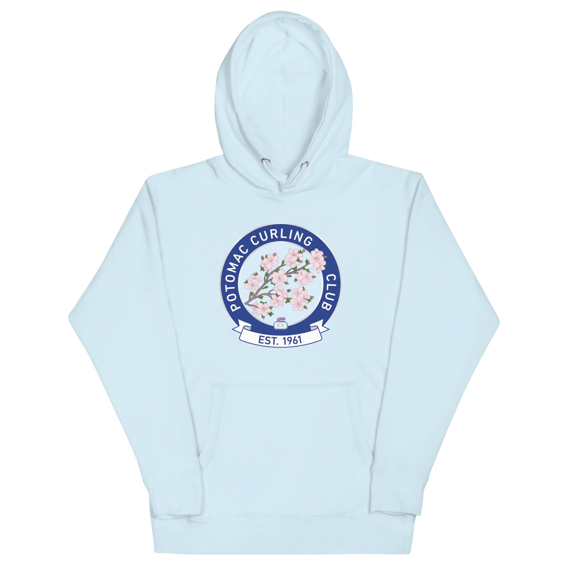 Potomac Curling - Cherry Blossom - Unisex Hoodie - Broomfitters