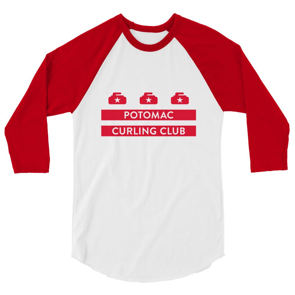 Potomac Curling Club 3/4 sleeve raglan shirt - Broomfitters