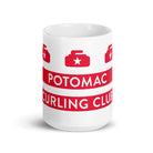 Potomac Curling Club White glossy mug - Broomfitters