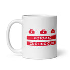 Potomac Curling Club White glossy mug - Broomfitters