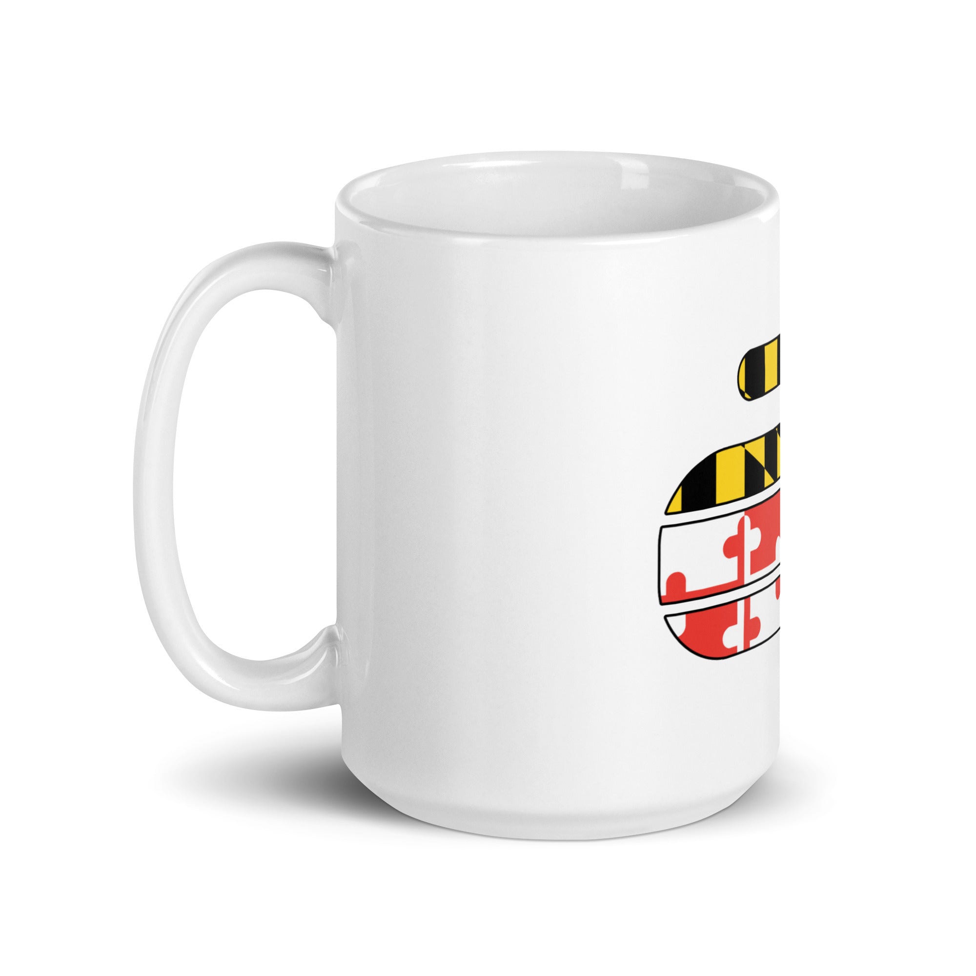 Potomac Curling Club White glossy mug - Broomfitters