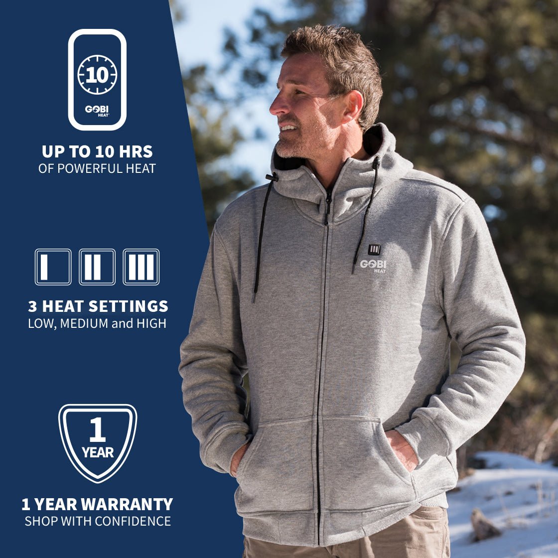 Ridge Men's Heated Hoodie - Broomfitters