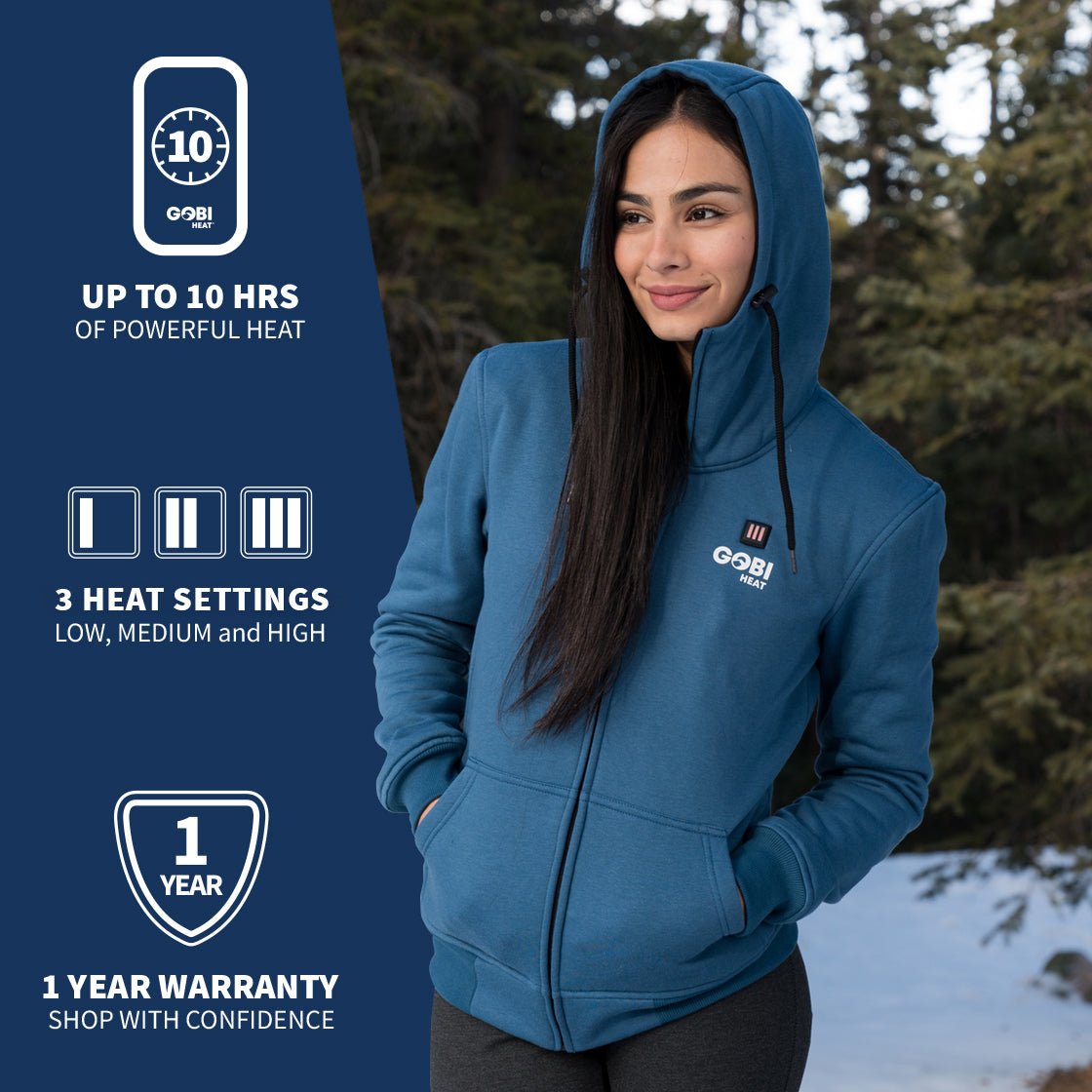 Ridge Women's Heated Hoodie - Broomfitters