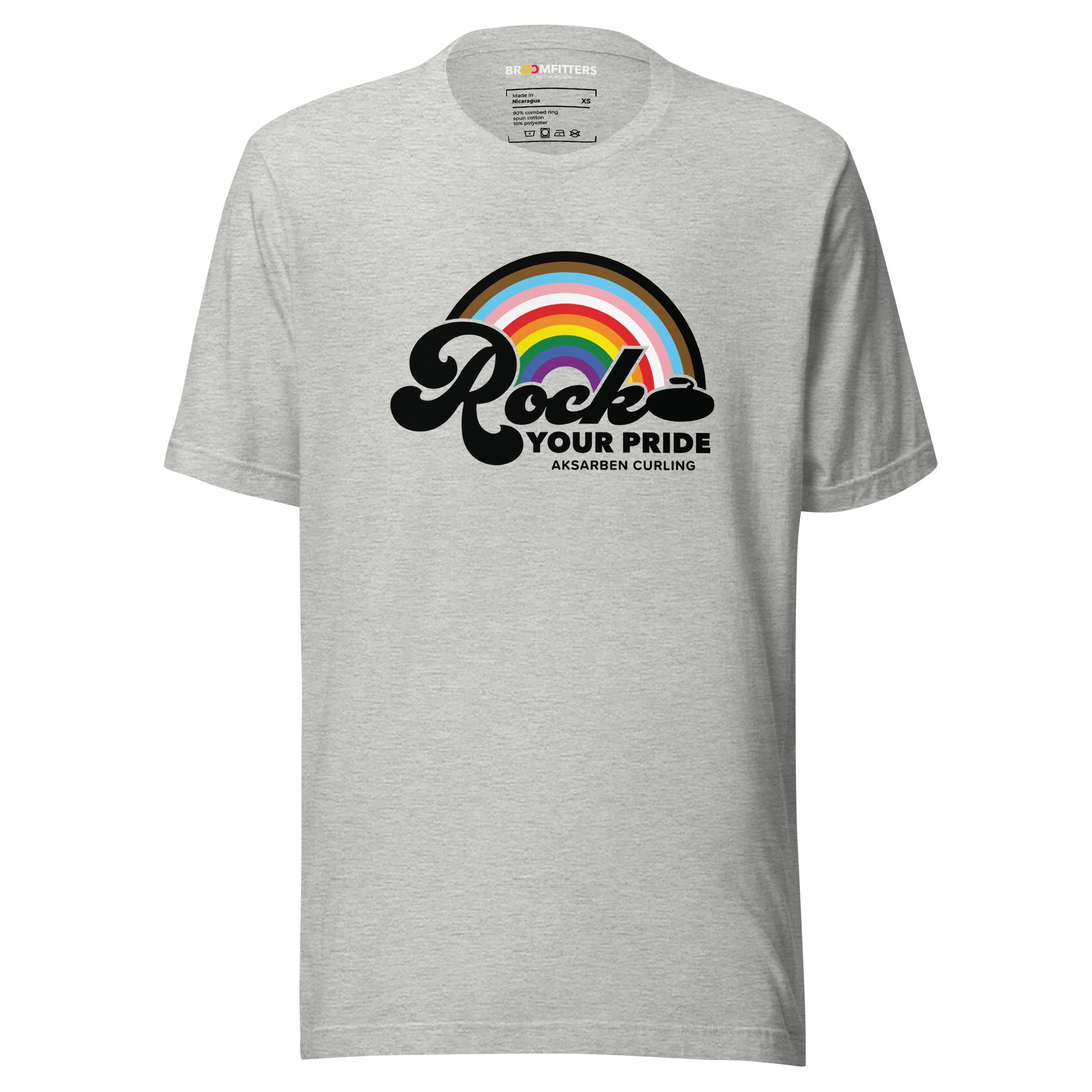 Rock Your Pride 🌈 Aksarben Curling T-shirt - Broomfitters