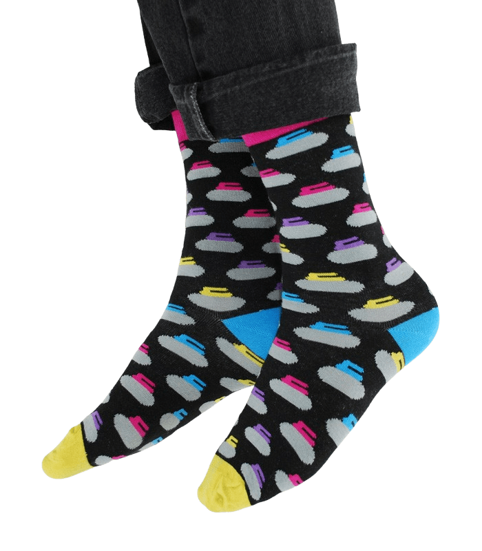 Rocks on Socks Black - Broomfitters