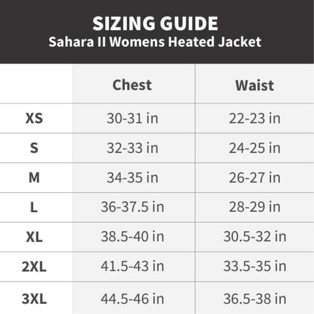 Sahara II Women's Heated Jacket - Broomfitters