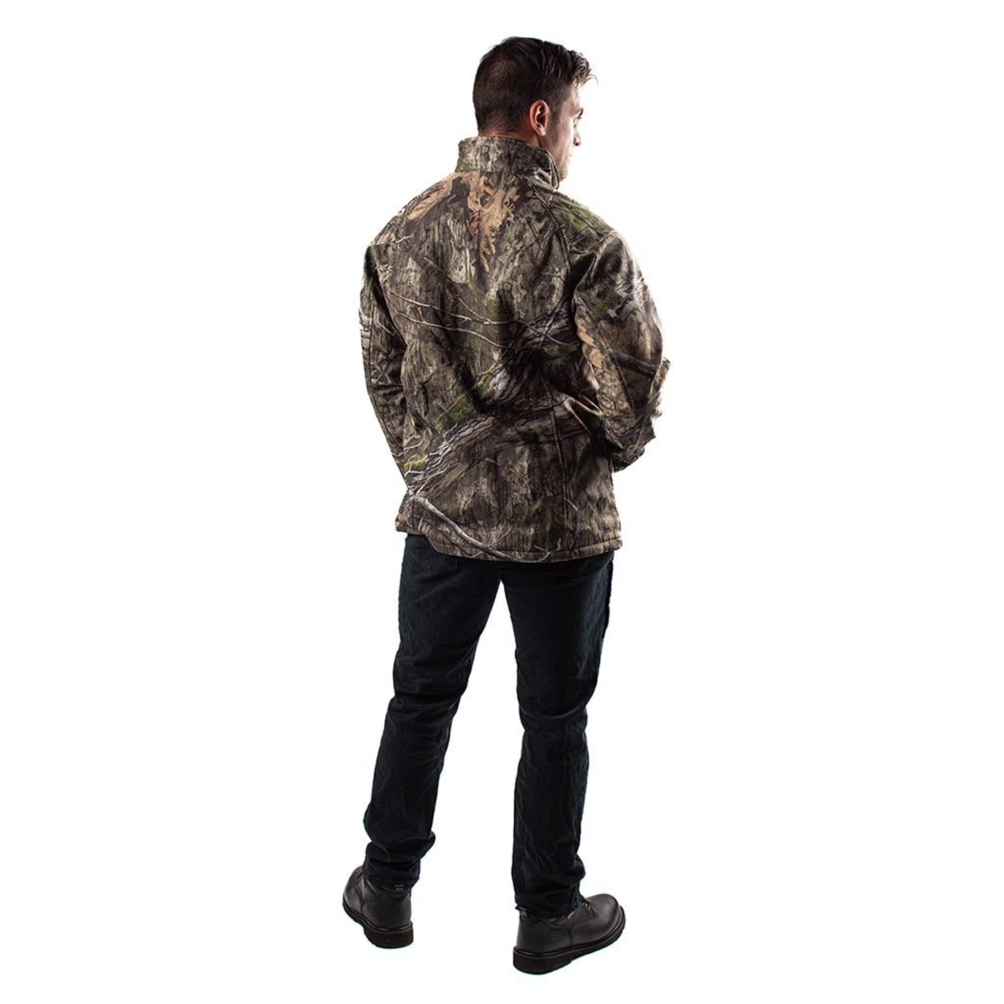 Sahara Men's Heated Hunting Jacket - Mossy Oak Camo - Broomfitters